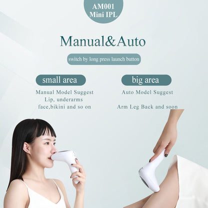 SilkPulse IPL device results before and after hair removal