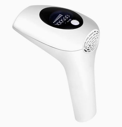 SilkPulse IPL device showing intensity level settings
